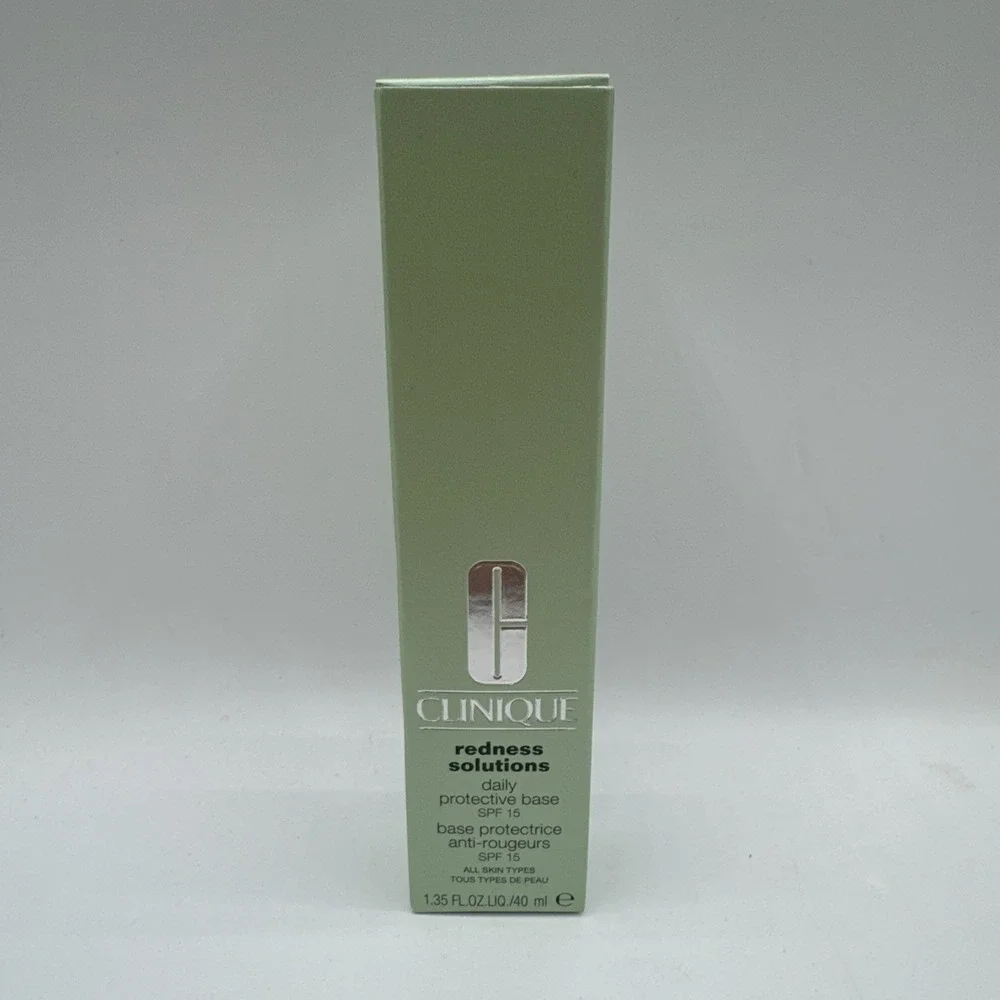 NEW Clinique Redness‎ Solutions Daily Protective Base SPF 15 1.35 oz/40 ml - NIB